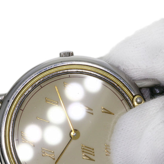 HERMES Watches Quartz combination Silver Meteor Ivory dial