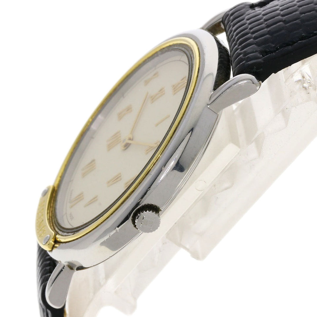HERMES Watches Quartz combination Silver Meteor Ivory dial