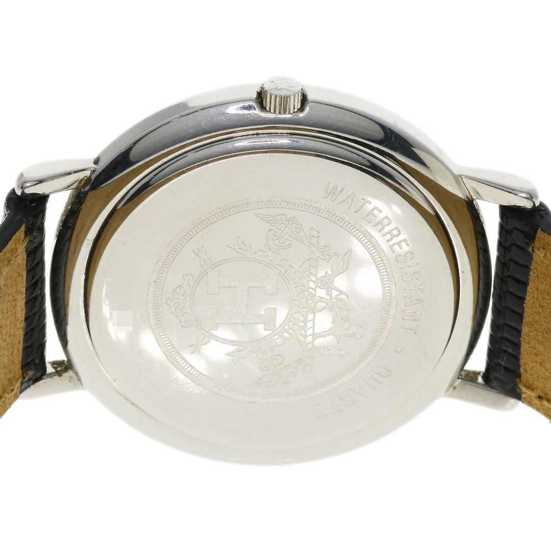 HERMES Watches Quartz combination Silver Meteor Ivory dial