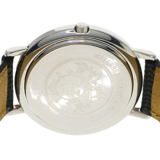 HERMES Watches Quartz combination Silver Meteor Ivory dial