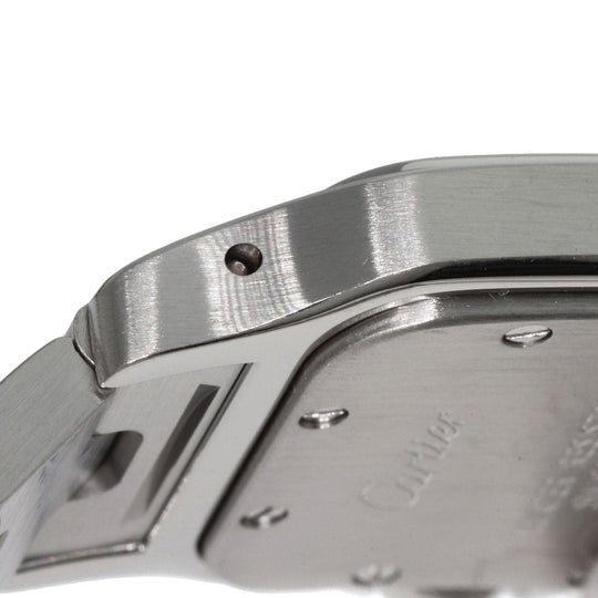 CARTIER Watches Quartz W20056D6 Stainless Steel , Stainless Steel Silver Santosgalbe SM Silver dial Women Used Authentic