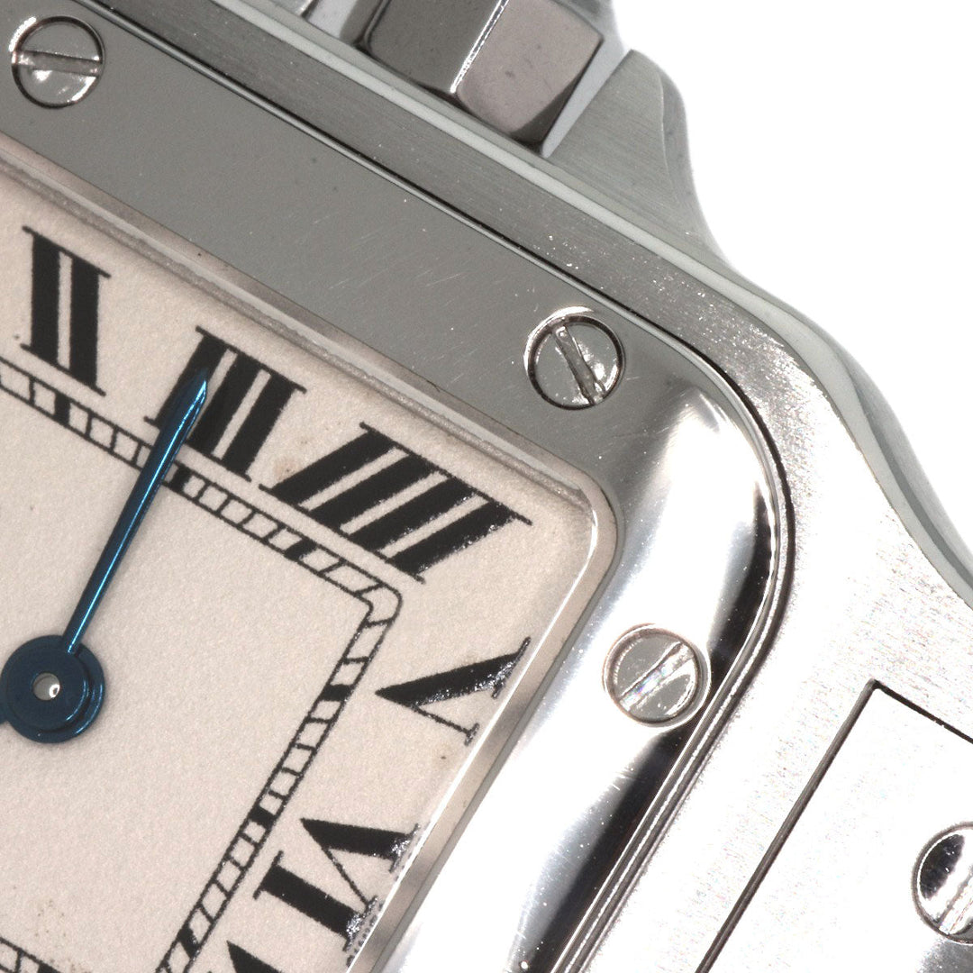 CARTIER Watches Quartz W20056D6 Stainless Steel , Stainless Steel Silver Santosgalbe SM Silver dial Women Used Authentic