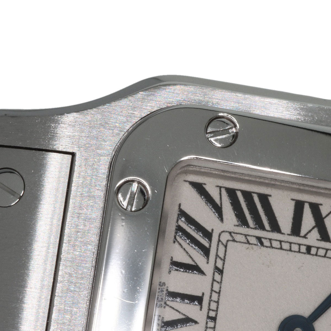 CARTIER Watches Quartz W20056D6 Stainless Steel , Stainless Steel Silver Santosgalbe SM Silver dial Women Used Authentic