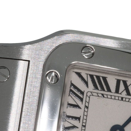 CARTIER Watches Quartz W20056D6 Stainless Steel , Stainless Steel Silver Santosgalbe SM Silver dial Women Used Authentic