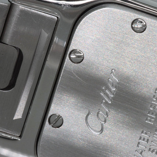CARTIER Watches Quartz W20056D6 Stainless Steel , Stainless Steel Silver Santosgalbe SM Silver dial Women Used Authentic