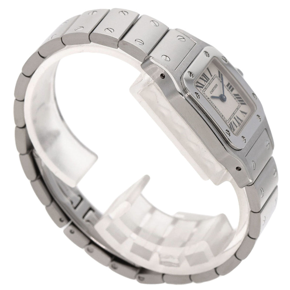 CARTIER Watches Quartz W20056D6 Stainless Steel , Stainless Steel Silver Santosgalbe SM Silver dial Women Used Authentic