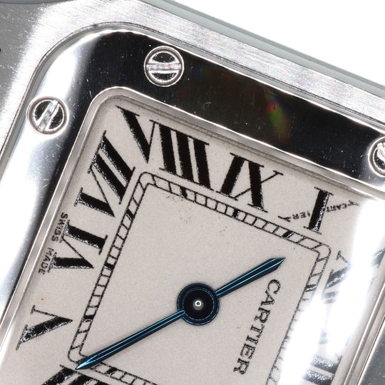 CARTIER Watches Quartz W20056D6 Stainless Steel , Stainless Steel Silver Santosgalbe SM Silver dial Women Used Authentic