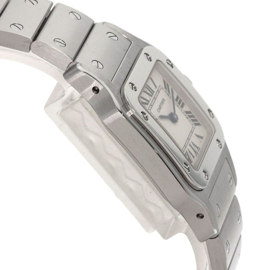 CARTIER Watches Quartz W20056D6 Stainless Steel , Stainless Steel Silver Santosgalbe SM Silver dial Women Used Authentic