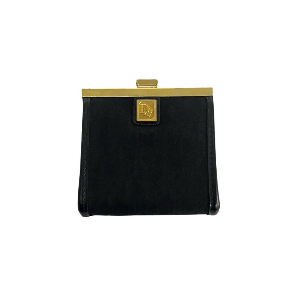 Dior Coin case leather black