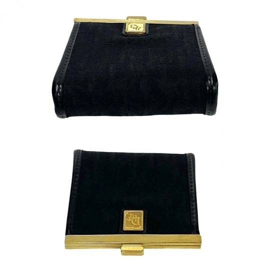 Dior Coin case leather black