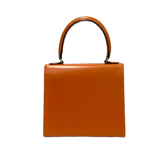 CELINE Shoulder Bag Calfskin Orange