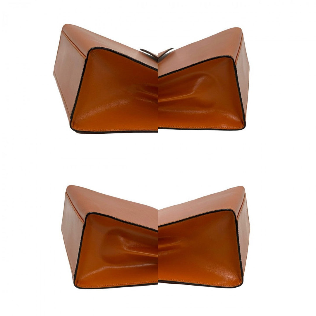 CELINE Shoulder Bag Calfskin Orange