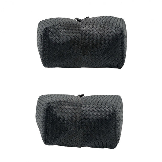 BOTTEGAVENETA Boston Duffel bag leather black INTRECCIATO