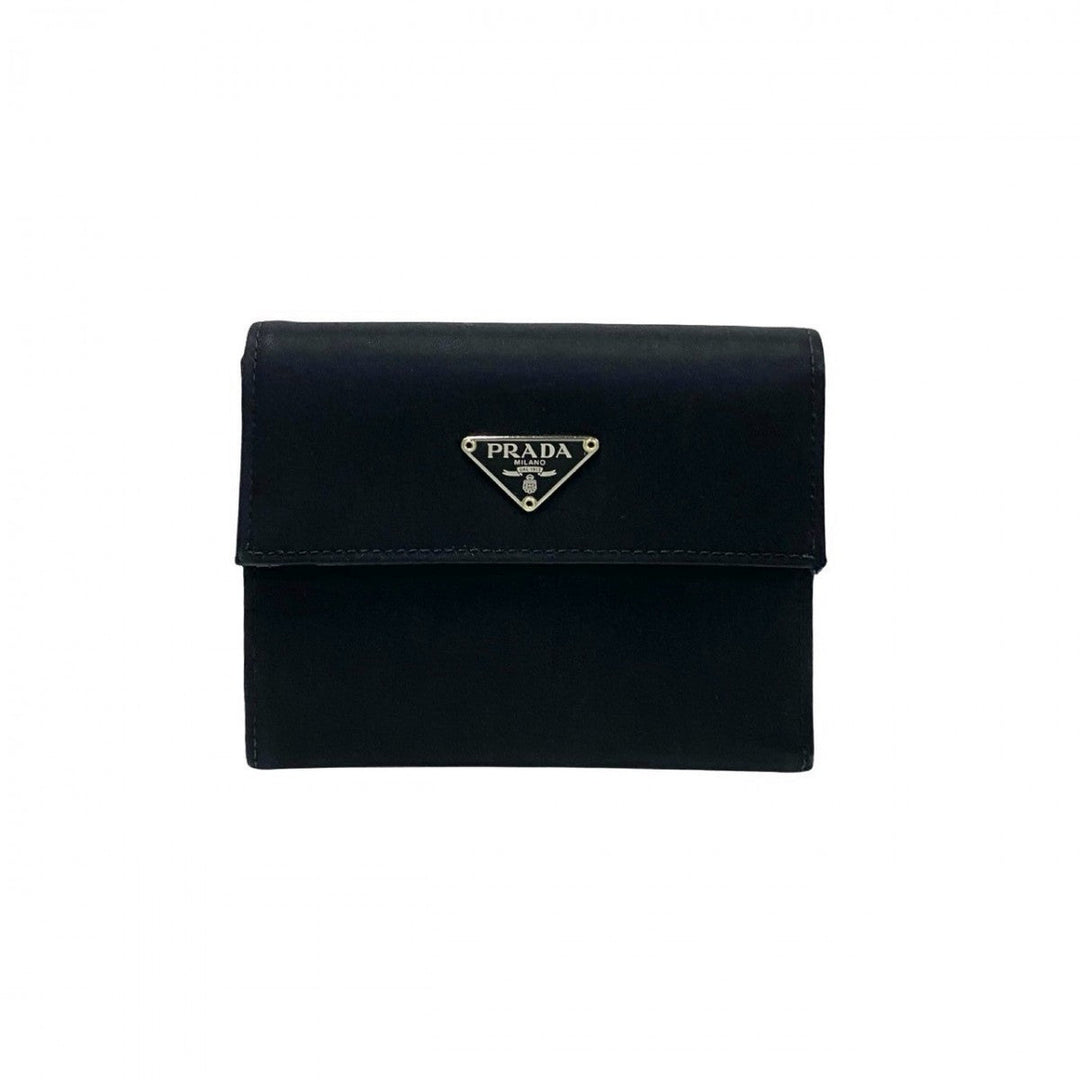 PRADA Tri-fold wallet Nylon black