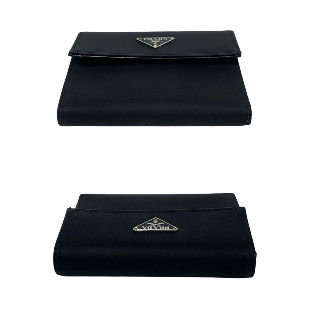 PRADA Tri-fold wallet Nylon black