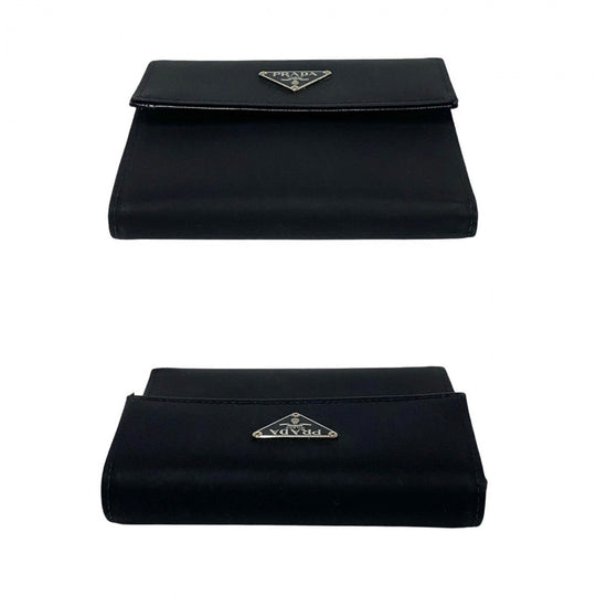 PRADA Tri-fold wallet Nylon black