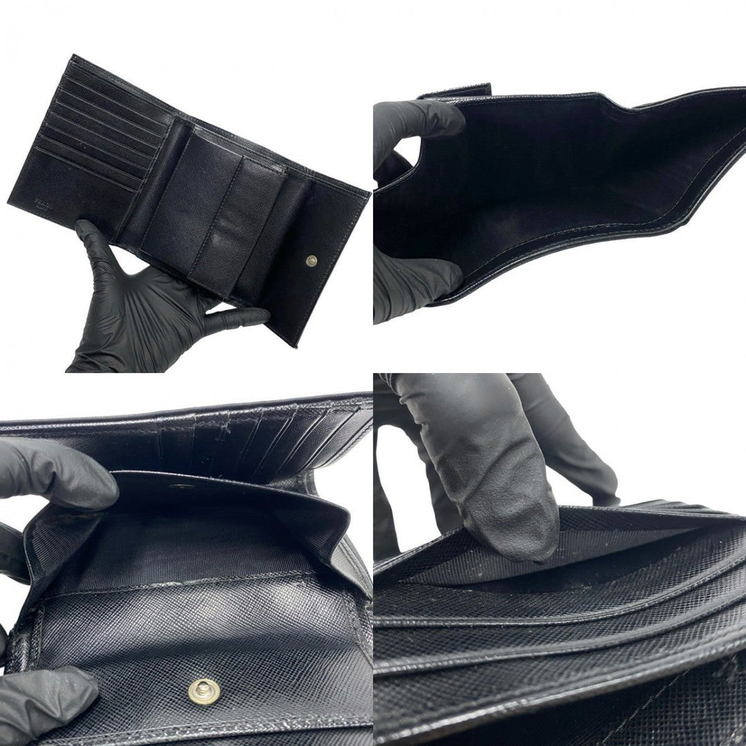 PRADA Tri-fold wallet Nylon black