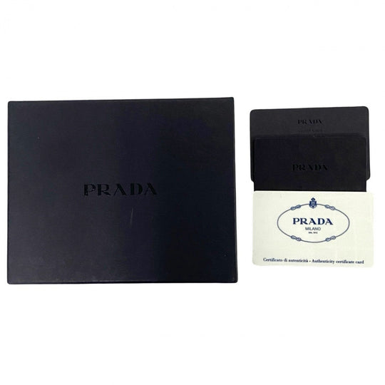 PRADA Tri-fold wallet Nylon black