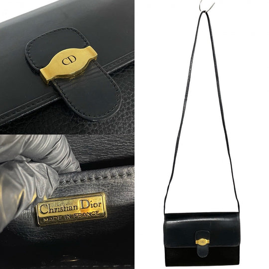 Dior Shoulder Bag leather black