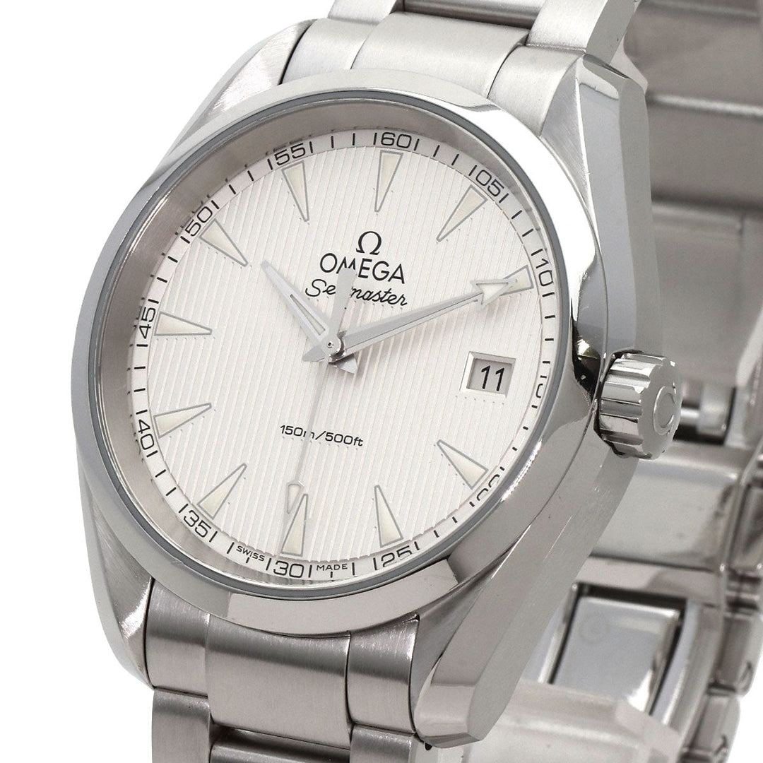 OMEGA Watches Quartz 231.10.39.60.02.001 Stainless Steel , Stainless Steel Silver Seamaster Aqua Terra Silver dial mens Used Authentic