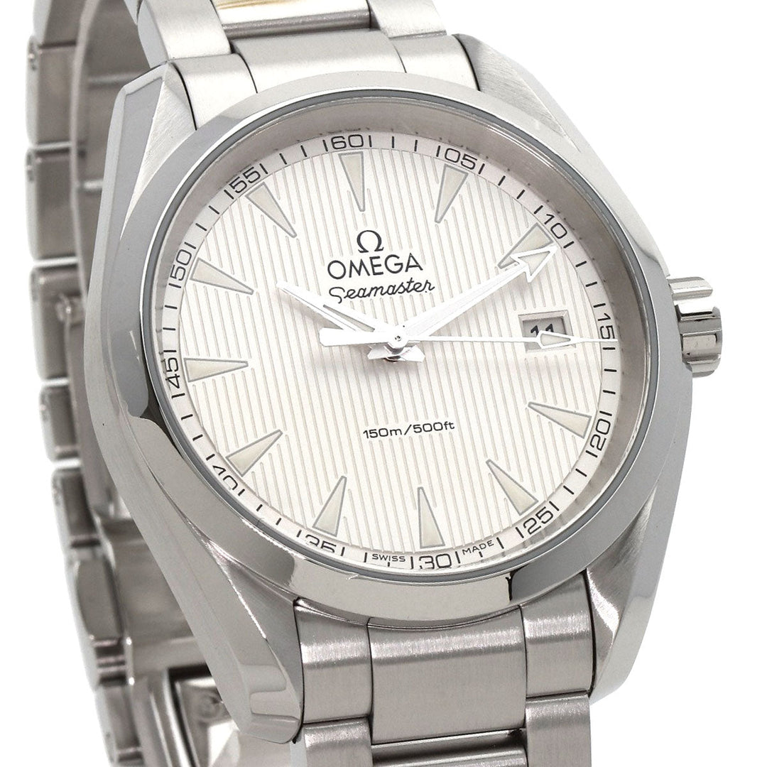 OMEGA Watches Quartz 231.10.39.60.02.001 Stainless Steel , Stainless Steel Silver Seamaster Aqua Terra Silver dial mens Used Authentic