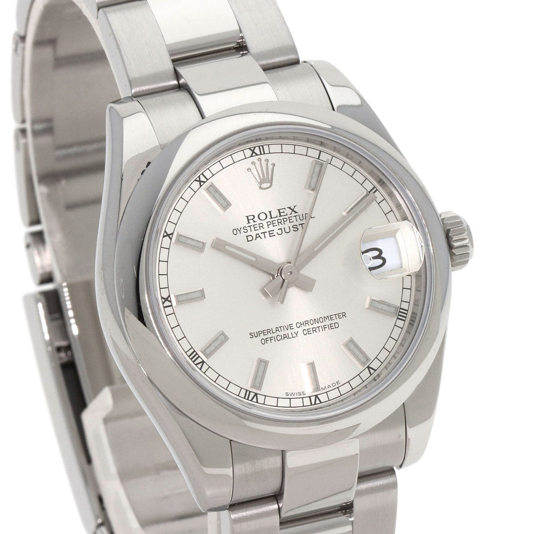 ROLEX Watches Mechanical Automatic 178240 Stainless Steel , Stainless Steel Silver Datejust Silver dial Boys Used Authentic