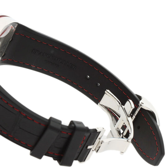 FRANCK MULLER Watches Mechanical Automatic V45SCDT Stainless Steel, Rubber Silver Vanguard black dial mens Used Authentic