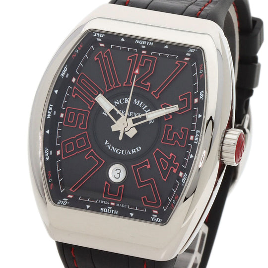 FRANCK MULLER Watches Mechanical Automatic V45SCDT Stainless Steel, Rubber Silver Vanguard black dial mens Used Authentic