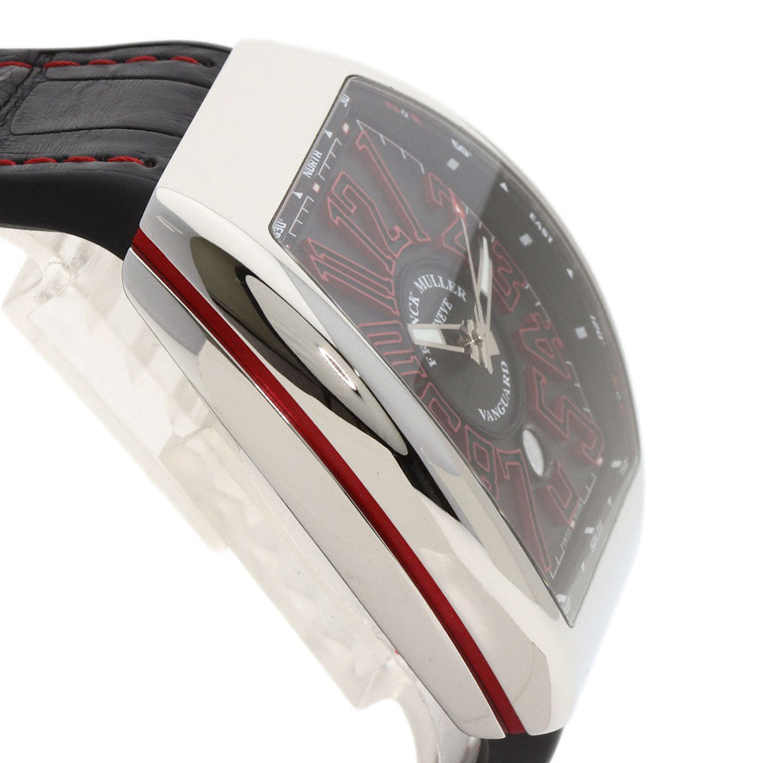 FRANCK MULLER Watches Mechanical Automatic V45SCDT Stainless Steel, Rubber Silver Vanguard black dial mens Used Authentic