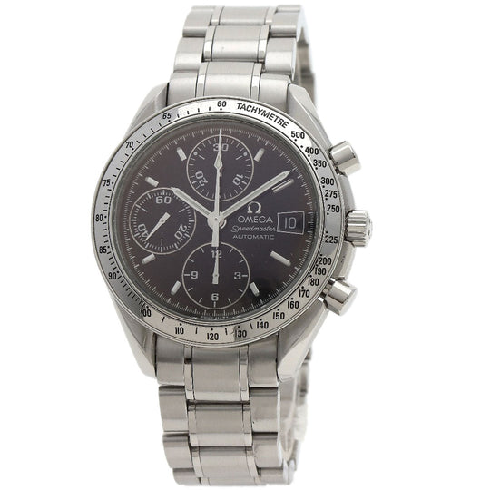 OMEGA Watches Mechanical Automatic 3513.50 Stainless Steel , Stainless Steel Silver Speedmaster Chronograph black dial mens Used Authentic
