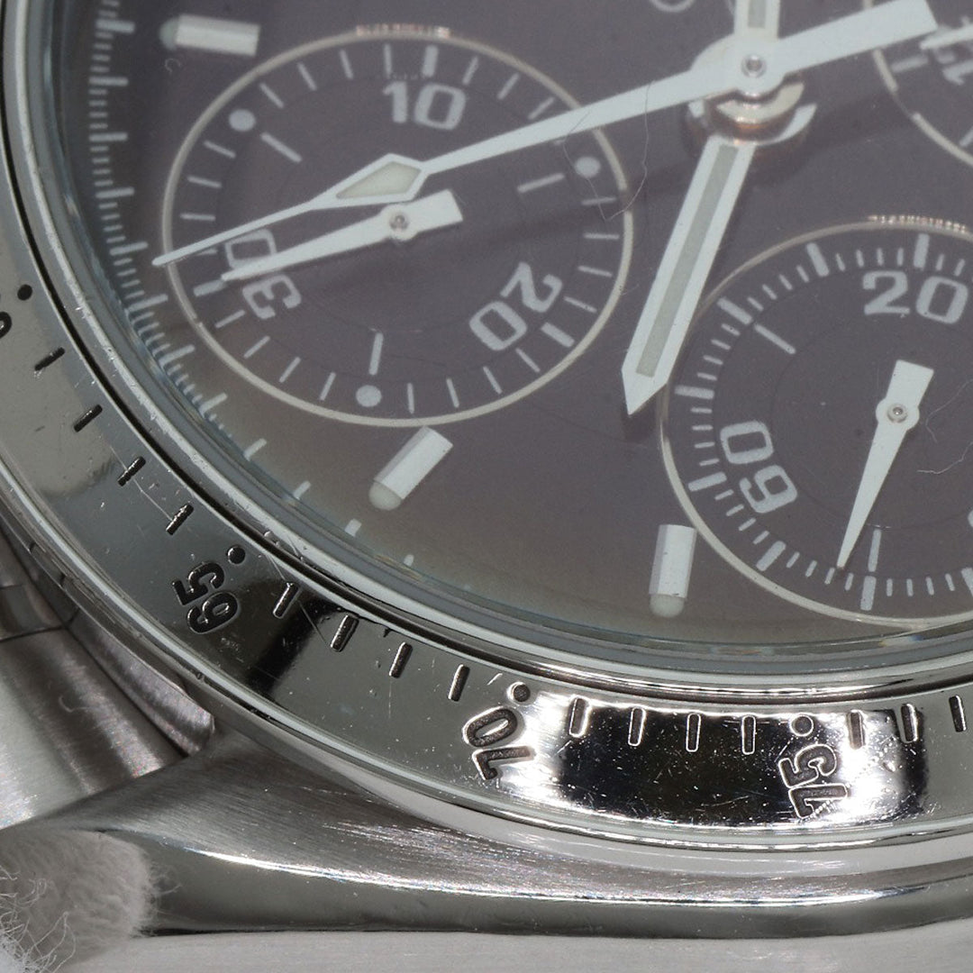 OMEGA Watches Mechanical Automatic 3513.50 Stainless Steel , Stainless Steel Silver Speedmaster Chronograph black dial mens Used Authentic