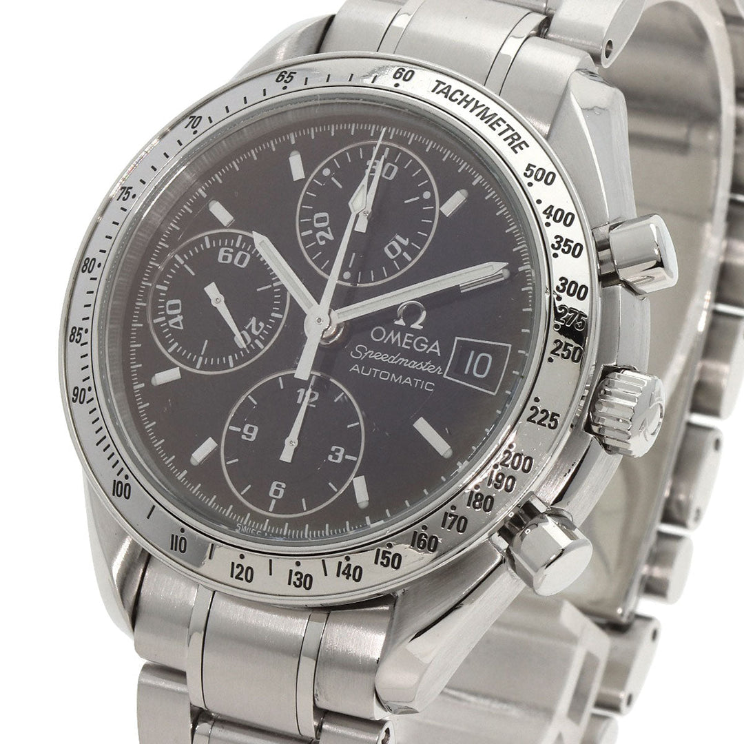OMEGA Watches Mechanical Automatic 3513.50 Stainless Steel , Stainless Steel Silver Speedmaster Chronograph black dial mens Used Authentic
