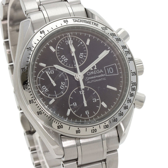 OMEGA Watches Mechanical Automatic 3513.50 Stainless Steel , Stainless Steel Silver Speedmaster Chronograph black dial mens Used Authentic