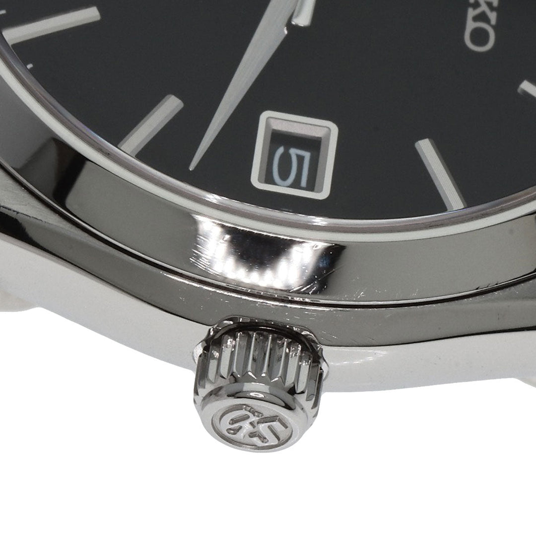 SEIKO Watches Quartz SBGX061 9F62-0AB0 Stainless Steel , Stainless Steel Silver Grand Seiko Round Face black dial mens Used Authentic