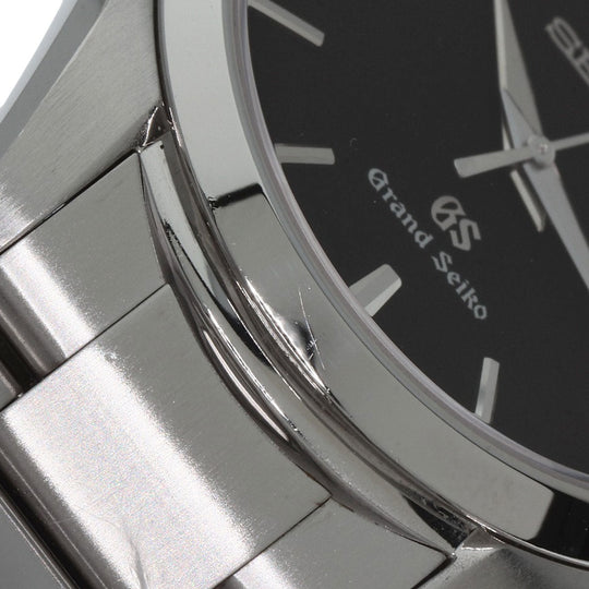 SEIKO Watches Quartz SBGX061 9F62-0AB0 Stainless Steel , Stainless Steel Silver Grand Seiko Round Face black dial mens Used Authentic