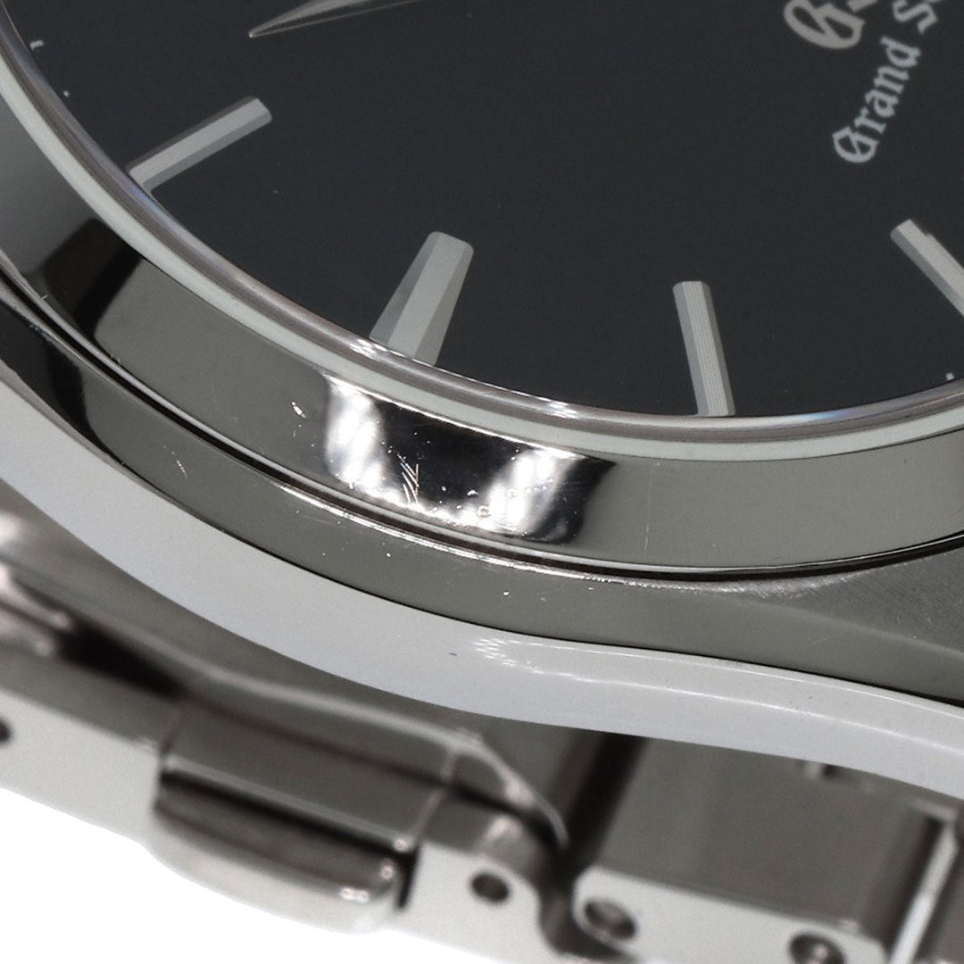 SEIKO Watches Quartz SBGX061 9F62-0AB0 Stainless Steel , Stainless Steel Silver Grand Seiko Round Face black dial mens Used Authentic