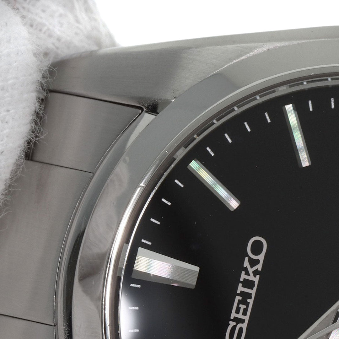 SEIKO Watches Quartz SBGX061 9F62-0AB0 Stainless Steel , Stainless Steel Silver Grand Seiko Round Face black dial mens Used Authentic