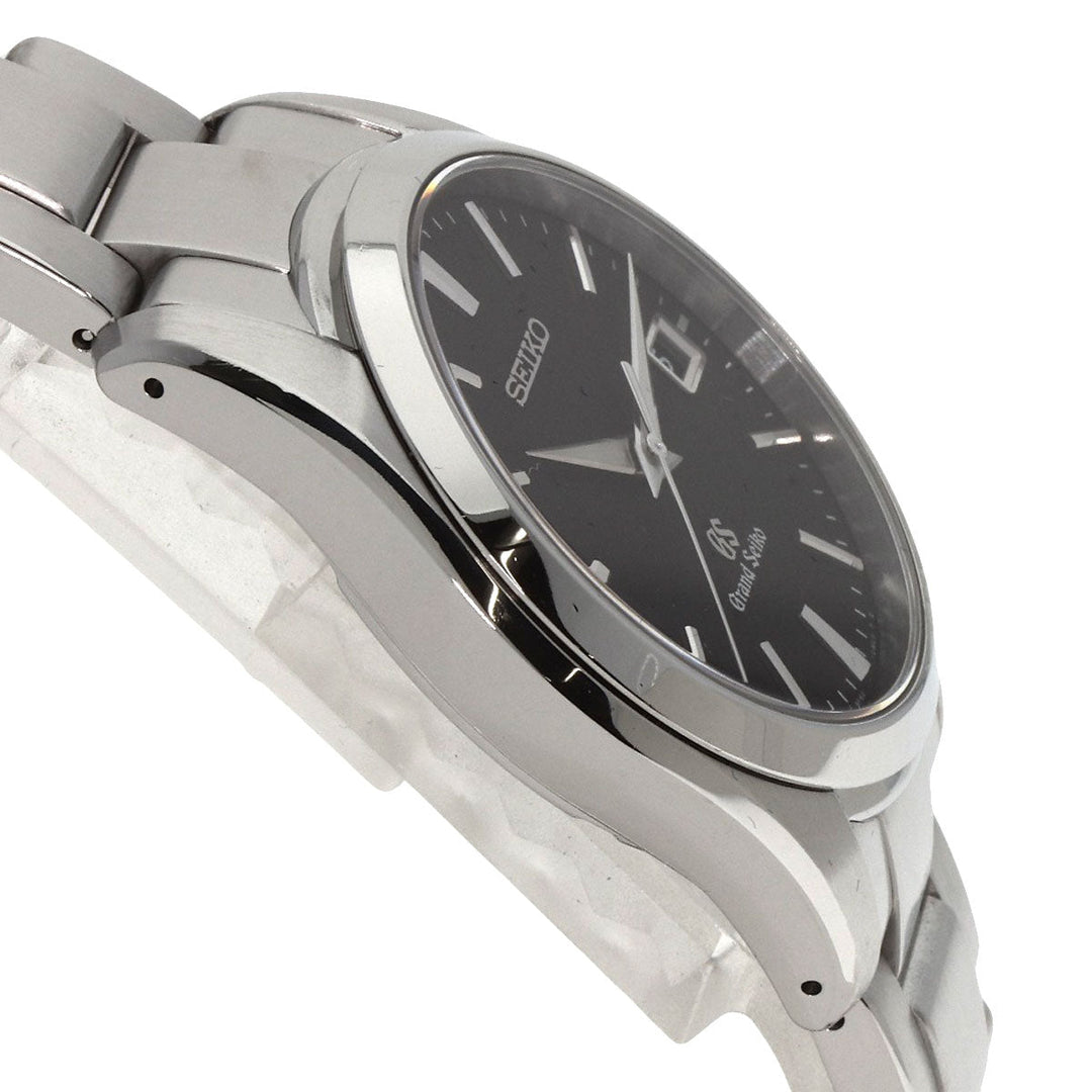 SEIKO Watches Quartz SBGX061 9F62-0AB0 Stainless Steel , Stainless Steel Silver Grand Seiko Round Face black dial mens Used Authentic