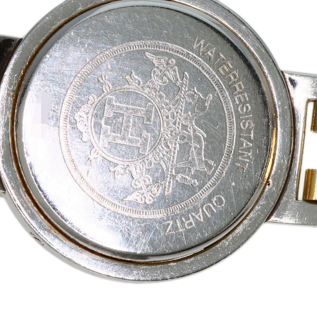 HERMES Watches Quartz Stainless Steel , SSxGP gold Clipper Old Belt Ivory dial Women Used Authentic