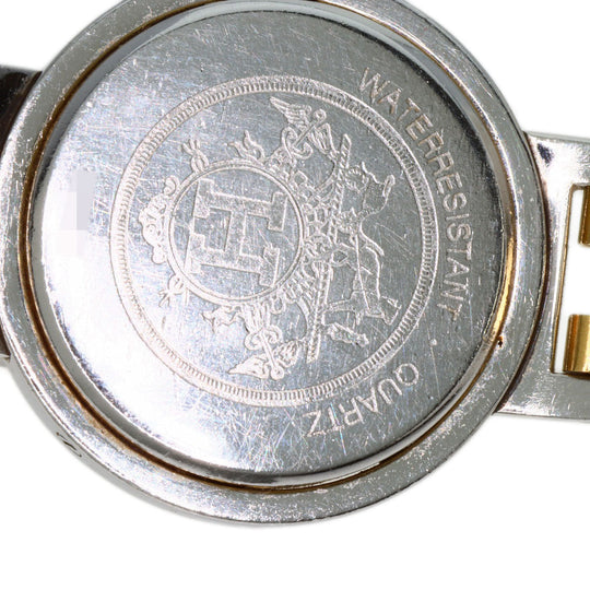 HERMES Watches Quartz Stainless Steel , SSxGP gold Clipper Old Belt Ivory dial Women Used Authentic