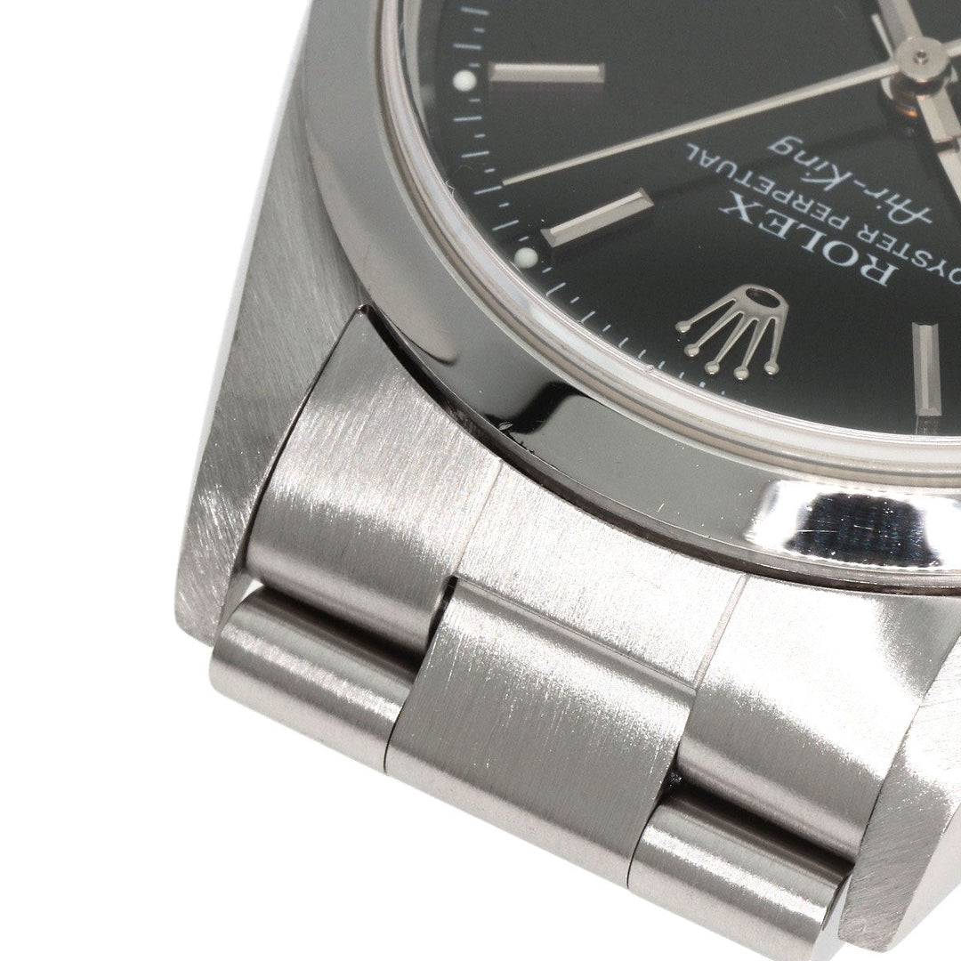 ROLEX Watches Mechanical Automatic 14000 Stainless Steel Silver Air king black dial