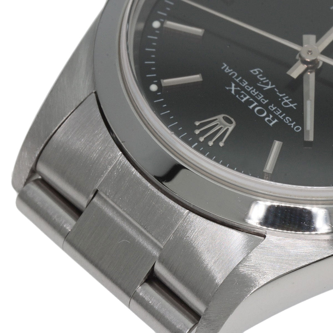 ROLEX Watches Mechanical Automatic 14000 Stainless Steel Silver Air king black dial