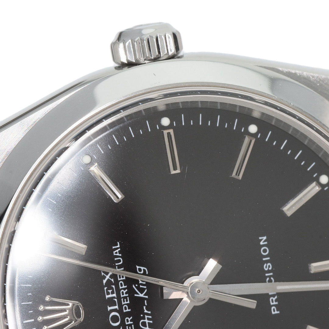 ROLEX Watches Mechanical Automatic 14000 Stainless Steel Silver Air king black dial