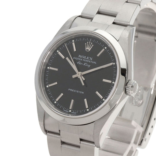 ROLEX Watches Mechanical Automatic 14000 Stainless Steel Silver Air king black dial