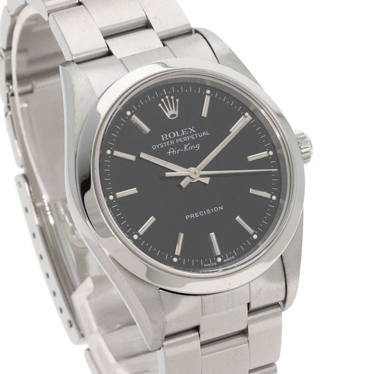 ROLEX Watches Mechanical Automatic 14000 Stainless Steel Silver Air king black dial