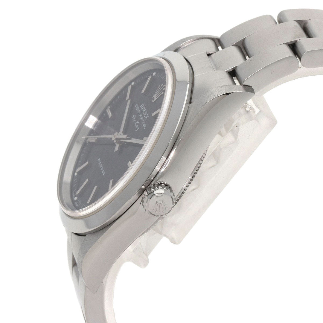 ROLEX Watches Mechanical Automatic 14000 Stainless Steel Silver Air king black dial