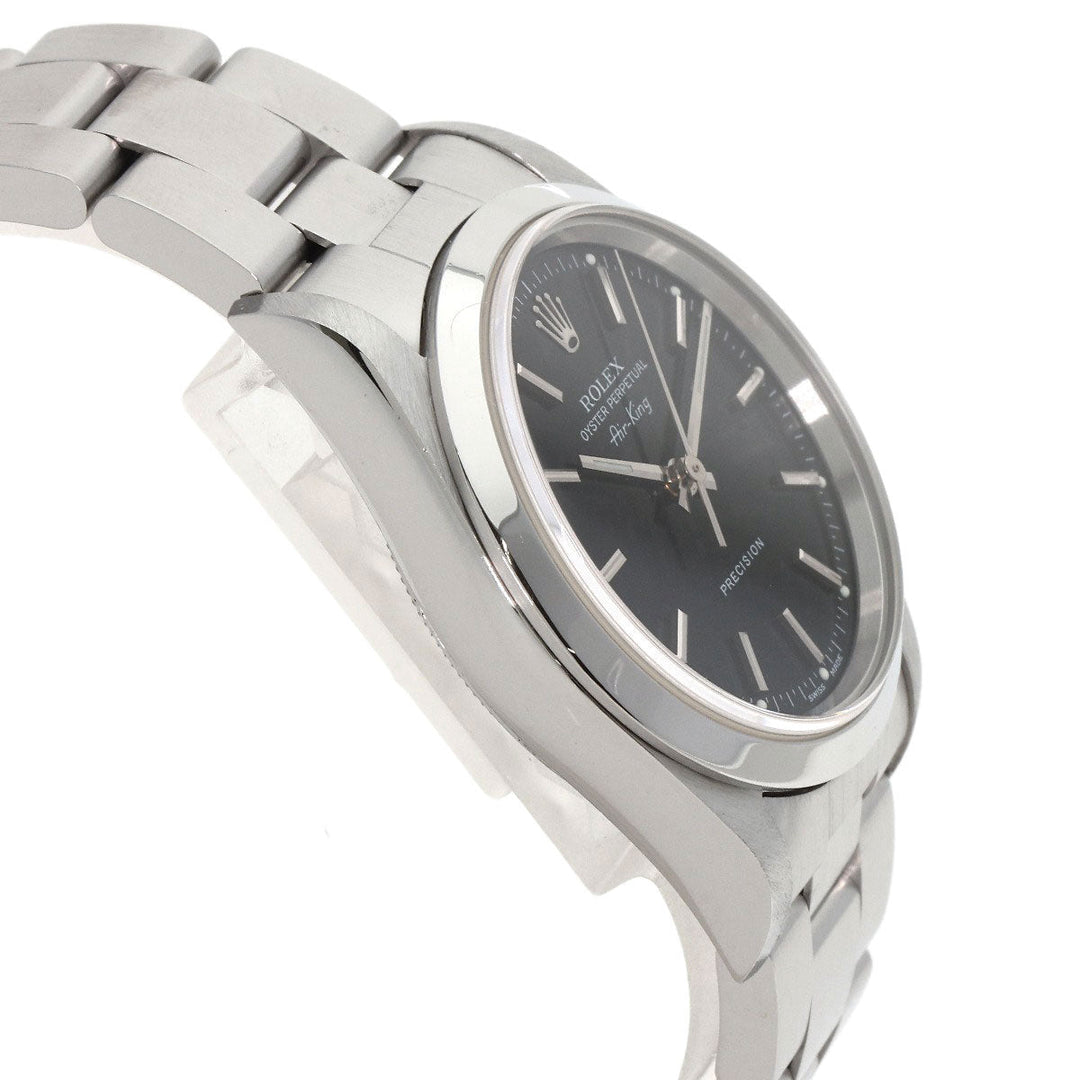 ROLEX Watches Mechanical Automatic 14000 Stainless Steel Silver Air king black dial