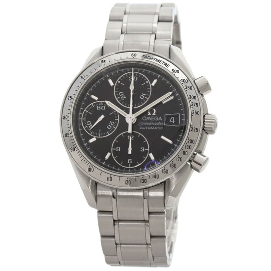 OMEGA Watches Mechanical Automatic 3513.50 Stainless Steel , Stainless Steel Silver Speedmaster Date black dial mens Used Authentic