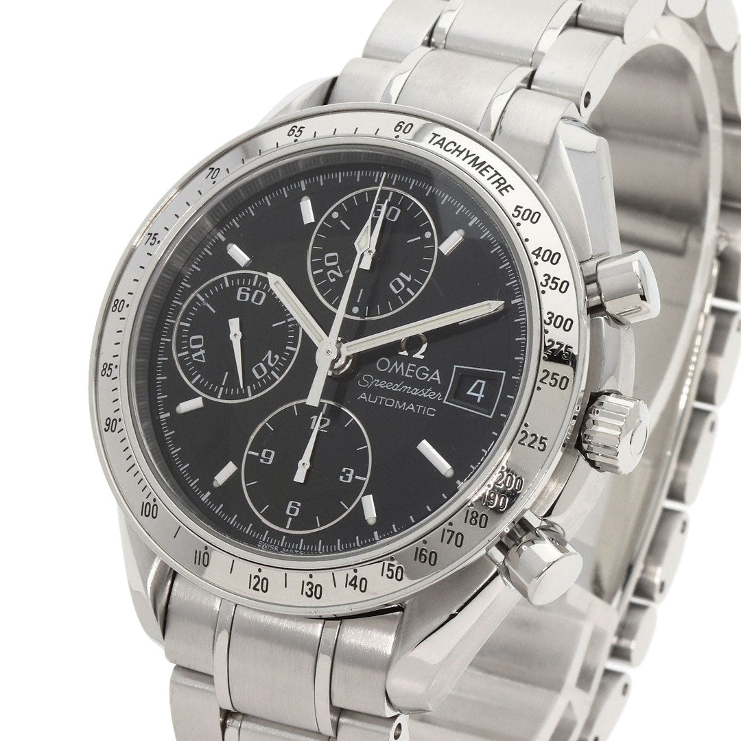 OMEGA Watches Mechanical Automatic 3513.50 Stainless Steel , Stainless Steel Silver Speedmaster Date black dial mens Used Authentic