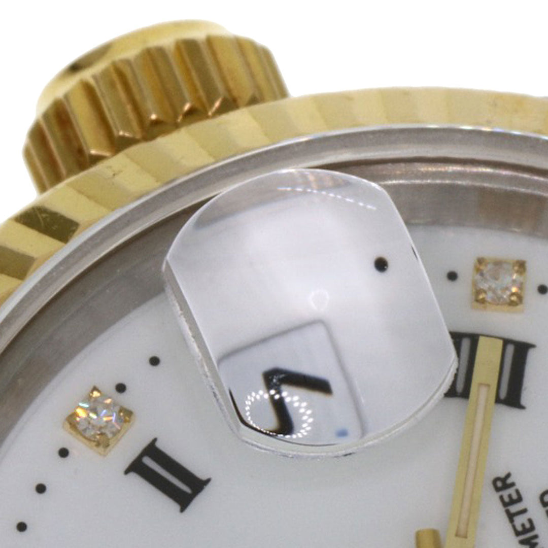 ROLEX Watches Mechanical Automatic 69173G Stainless Steel , SSxK18YG gold Datejust 10P Diamond Small Point white dial Women Used Authentic